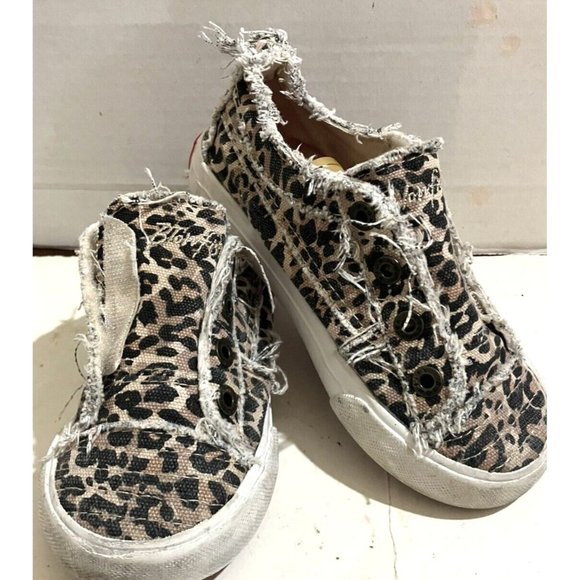 BLOWFISH MALIBU KIDS Size 10.5 Cheetah Slip On Casual sneakers Shoes - Picture 2 of 7